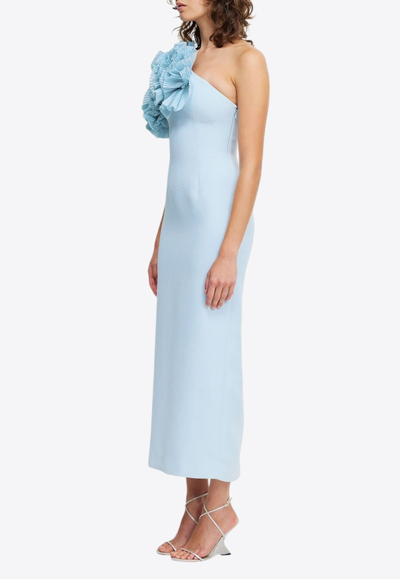 Acler Hampstead One-Shoulder Maxi Dress Light Blue AS2407116D-LIGHTCORNFLOWERLIGHT BLUE