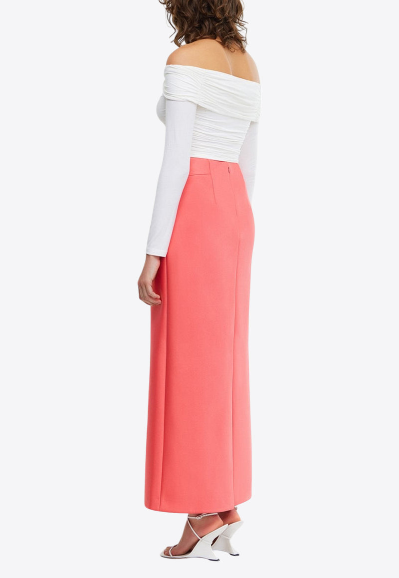 Acler Balderstone High-Waist Maxi Skirt Pink AS2407174S-F1-ROSEWOODFUCHSIA