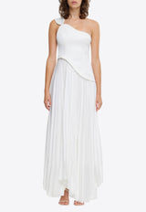 Acler Grangecourt One-Shoulder Maxi Dress White AS2407199D-IVORYIVORY