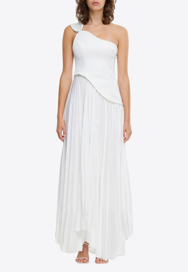 Acler Grangecourt One-Shoulder Maxi Dress White AS2407199D-IVORYIVORY