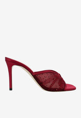 Andrea Wazen Astrid 85 Crystal Embellished Tulle Mules Bordeaux ASTMU085STGHBOR-PS26_BORDEAUX