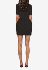 Atoir Wednesday Exaggerated-Hip Mini Dress Black AT230843BLACK