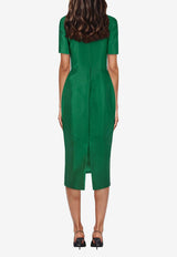 Atoir Kennedy Tailored Midi Dress Green AT230857GREEN