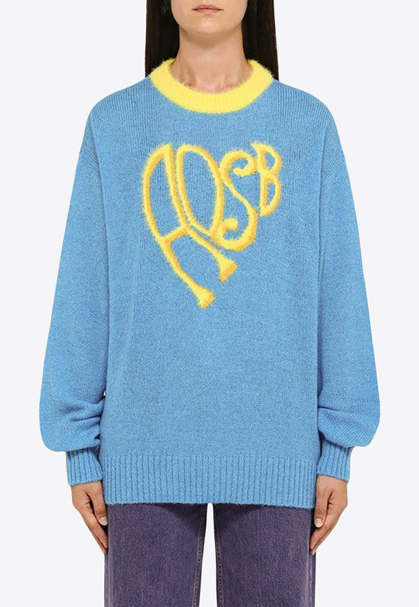 Andersson Bell Oversized Logo Sweater Blue ATB1005WPL/N_ABELL-BLUE