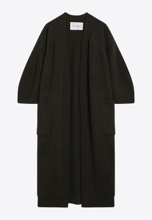 Max Mara Atollo Ribbed Wool-Blend Cardigan Green ATOLLO1234WO/R_MAXM-006