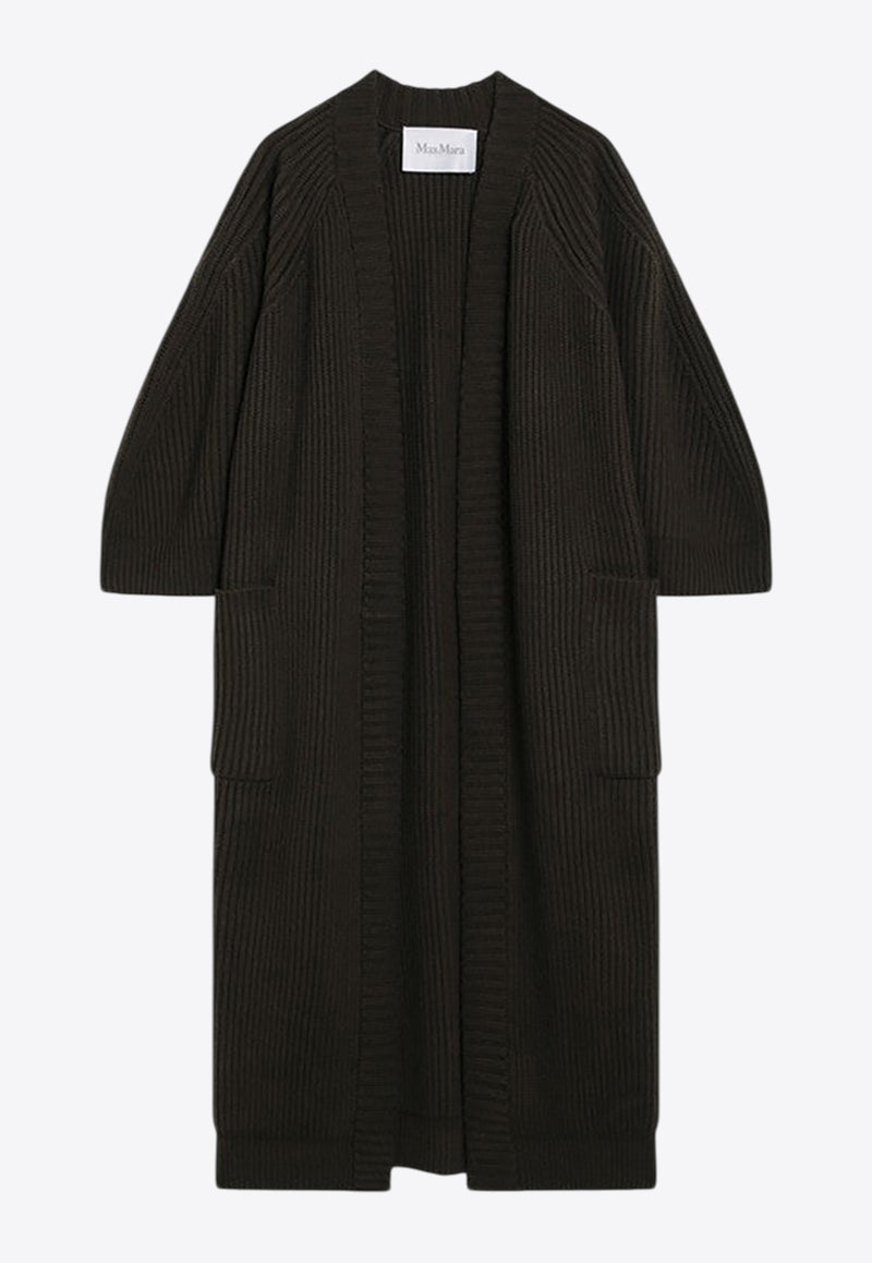 Max Mara Atollo Ribbed Wool-Blend Cardigan Green ATOLLO1234WO/R_MAXM-006