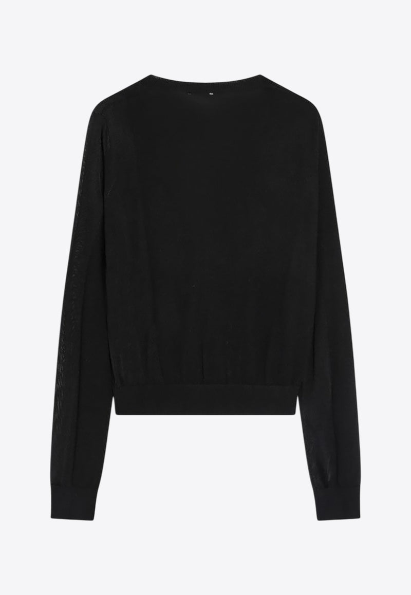 Sportmax Atollo Wool Cardigan Black ATOLLOWO/R_SPORM-006