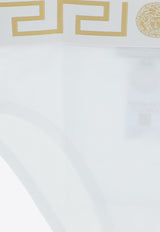 Versace High-Waist Greca Briefs White AUD01050_A232741_A1001
