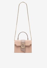 Malone Souliers Small Audrey Raffia Top Handle Bag AUDREY SMALL 47 LINO/TAUPE