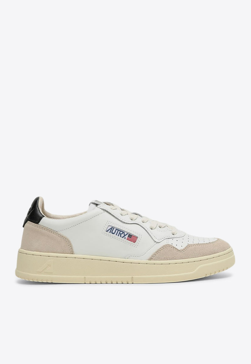 Autry Medalist Leather and Suede Sneakers White AULMLS21/P_AUTRY-LS21