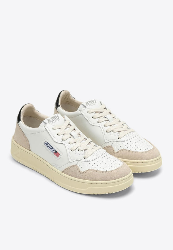 Autry Medalist Leather and Suede Sneakers White AULMLS21/P_AUTRY-LS21