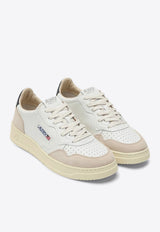 Autry Medalist Leather and Suede Sneakers White AULMLS28/P_AUTRY-LS28