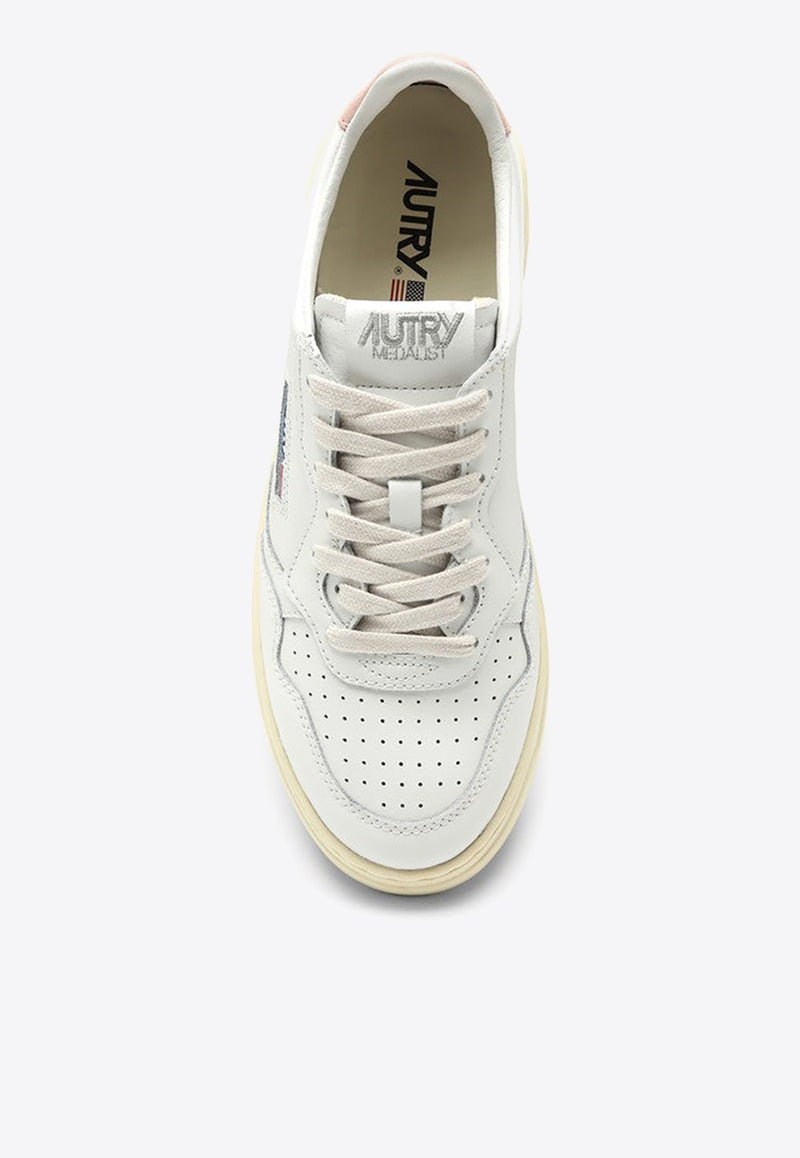 Autry Medalist Low-Top Leather Sneakers White AULWLL16/O_AUTRY-LL16