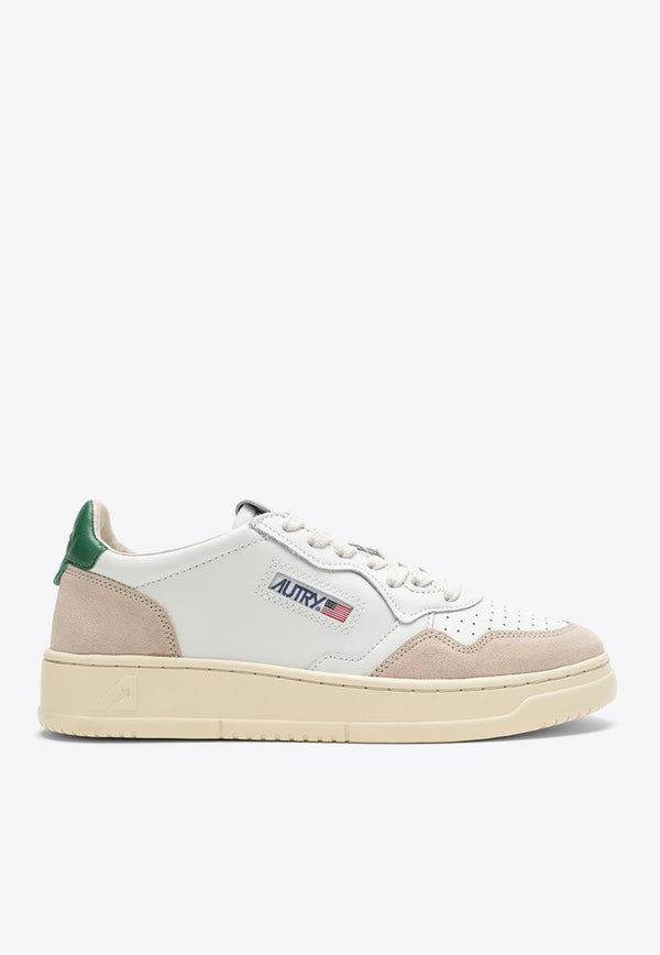 Autry Medalist Low-Top Sneakers in Leather and Suede White AULWLS23/N_AUTRY-LS23