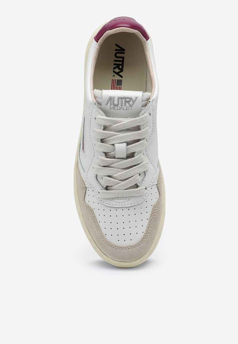 Autry Medalist Leather Sneakers White AULWLS73/P_AUTRY-LS73