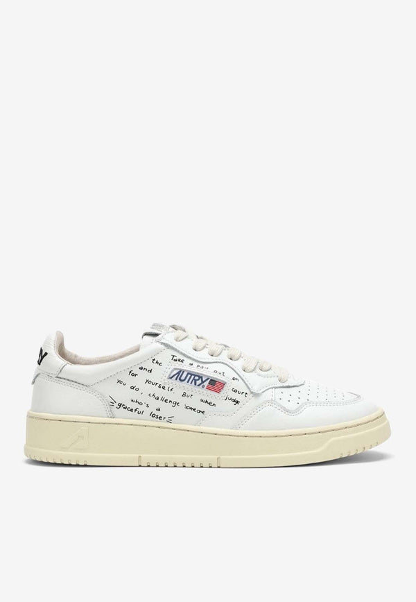 Autry Medalist Leather Low-Top Sneakers AULWWL01/M_AUTRY-WBL