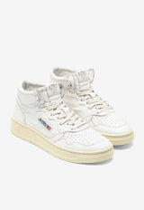 Autry Leather High-Top Sneakers AUMWGG04/M_AUTRY-WHT