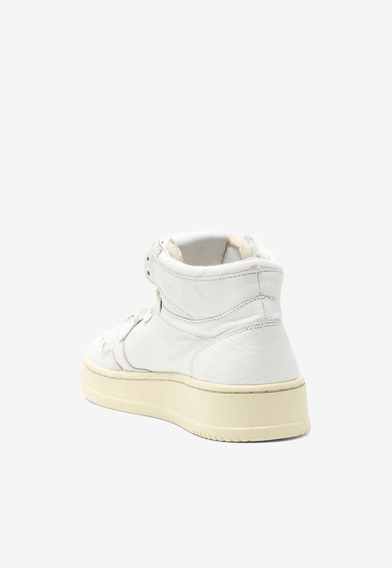 Autry Leather High-Top Sneakers AUMWGG04/M_AUTRY-WHT