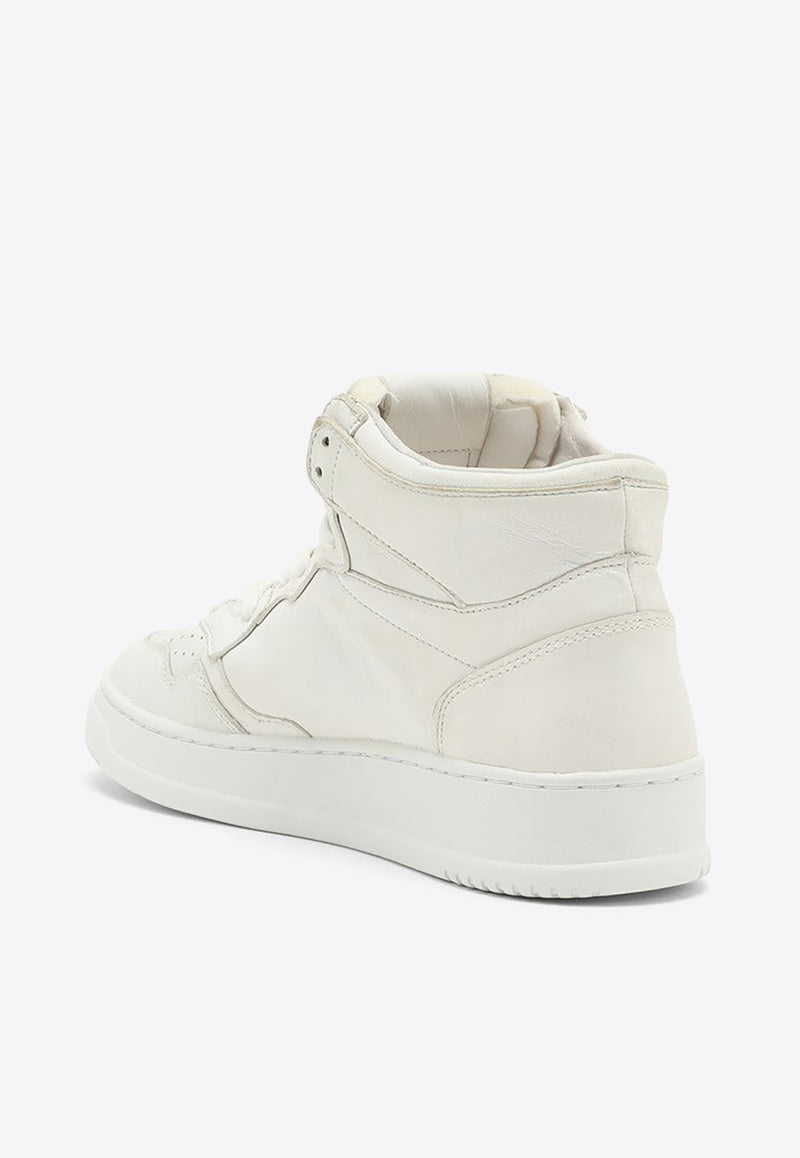 Autry Medalist High-Top Leather Sneakers White AUMWSG10/N_AUTRY-SG10