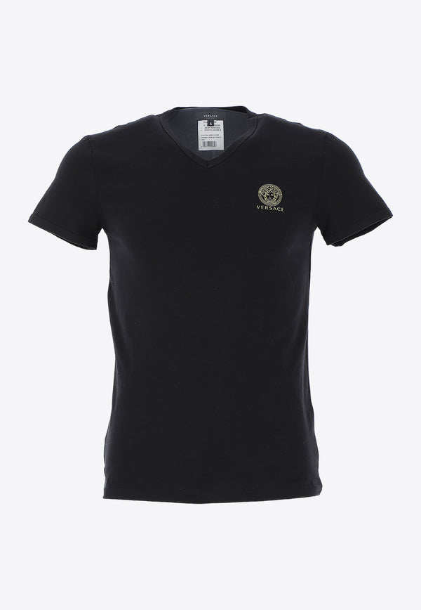 Versace Medusa-Printed Undershirt Black AUU01004-A232741-A1008