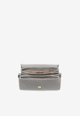 Jimmy Choo Avenue Curve Quilted Leather Top Handle Bag Dove AVN CURVE TOPHANDLE Q DOVE/SHINY GOLD
