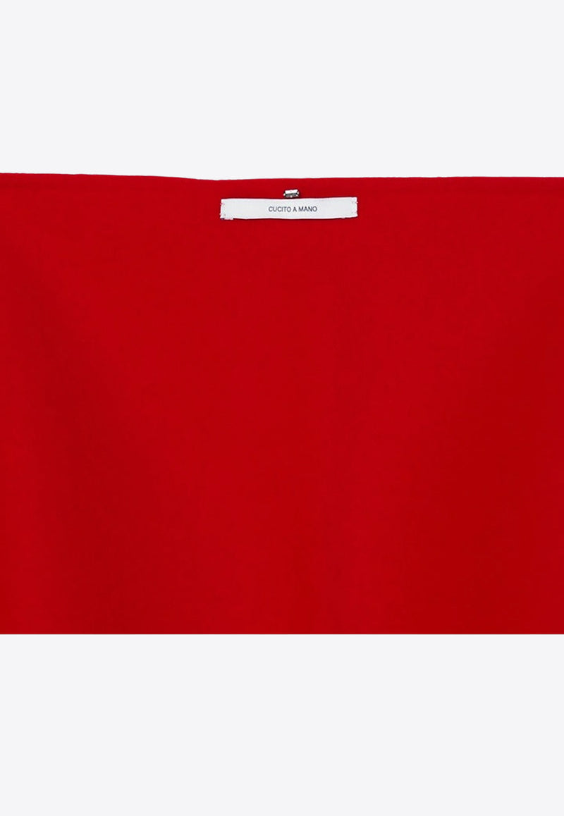 Sportmax Wool Fringed Scarf Red AVOCADOWO/R_SPORM-015