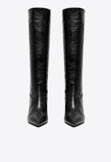 Bettina Vermillon Josefine 55 Knee-High Leather Boots AW23011NCBLACK