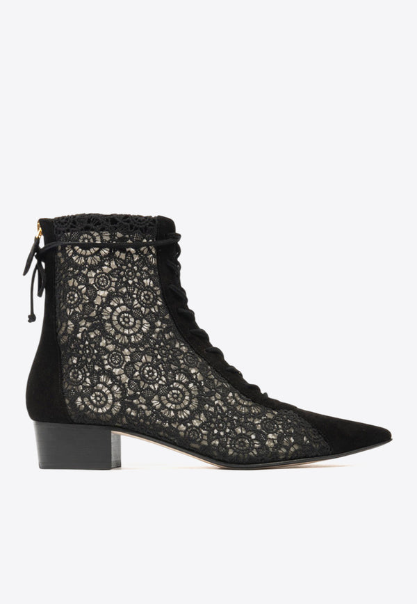 Arteana Venezia 30 Lace Ankle Boots Black AW24VENBLAT30BLACK