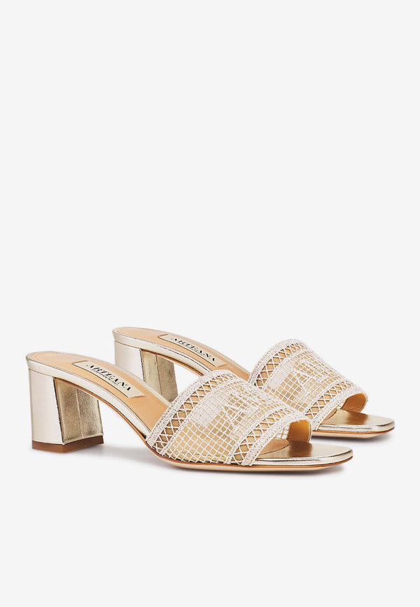 Arteana Vera 50 Metallic Sandals AW24VERPLAS50GOLD