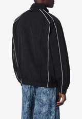Awake NY Logo Zip-Up Jacket Black AWK-FW25-OT001BC/R_AWAKE-BLK
