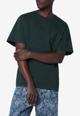Awake NY Embroidered Crewneck T-shirt Green AWK-FW25-TP007CO/R_AWAKE-GR