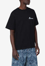 Awake NY Logo Print Crewneck T-shirt Black AWK-FW25-TS004CO/R_AWAKE-BLK