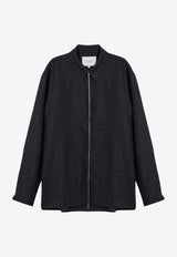 Studio Nicholson Zip-Up Long-Sleeved Shirt Gray AXIA1149/P_STUNI-TG