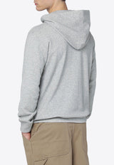 Comme Des Garçons Play Logo Patch Hooded Sweatshirt Gray AXT170051CO/R_COMME-GR