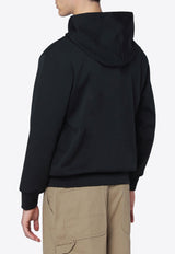 Comme Des Garçons Play Logo Patch Hooded Sweatshirt Black AXT174051CO/R_COMME-BLK