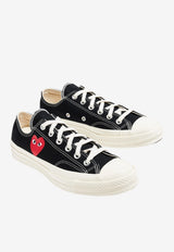Comme Des Garçons Play X Converse Chuck 70 Canvas Sneakers Black AZ-K128-001_BLACK
