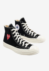 Comme Des Garçons Play X Converse Chuck 70 High-Top Canvas Sneakers Black AZ-K129-001_BLACK