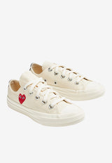 Comme Des Garçons Play Kids Boys X Converse Chuck 70 Low-Top Sneakers White AZ-K501-001_WHITE