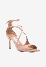 Jimmy Choo Azia 75 Nappa Leather Sandals Ballet Pink AZIA 75 NAP BALLET PINK