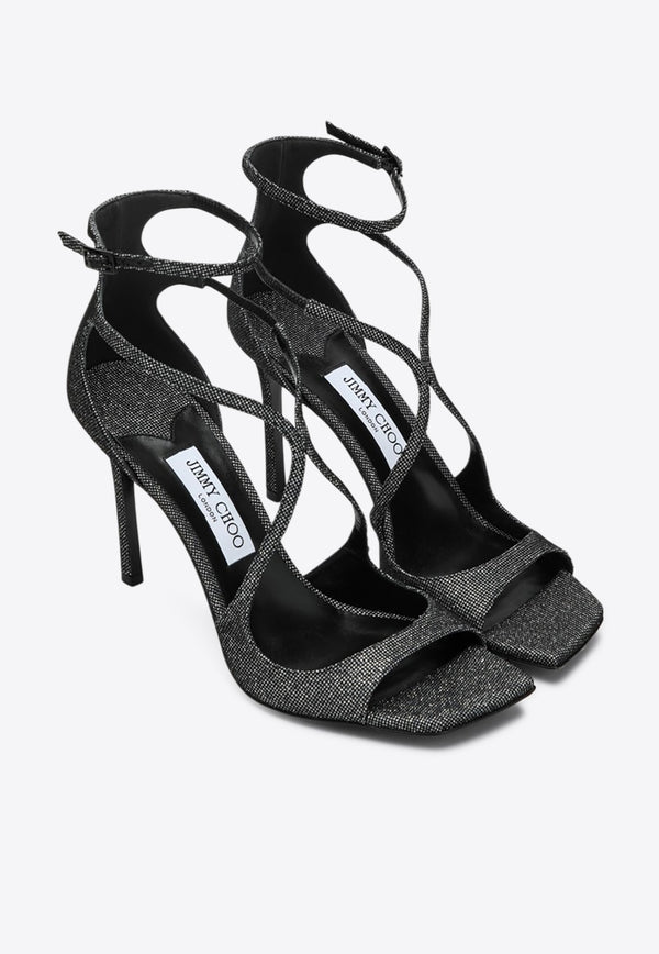 Jimmy Choo Azia 95 Embellished Sandals Black AZIA95JHZ/Q_JIMCH-CS