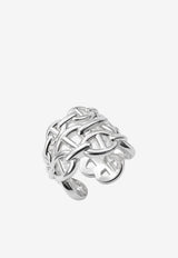 Chaine d'Ancre Enchainee GM Ring in Silver