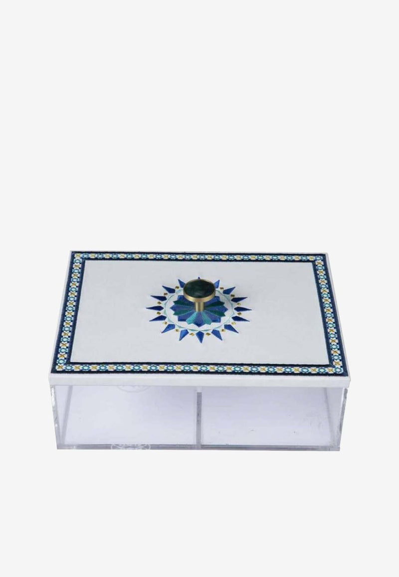 Stitch Rectangular Box with Arabesque Design Multicolor AP10020