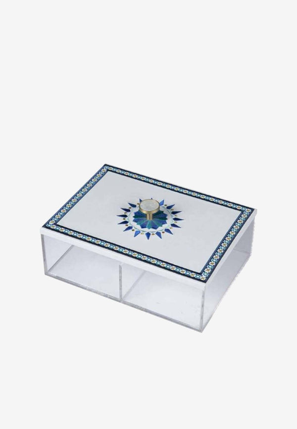 Stitch Rectangular Box with Arabesque Design Multicolor AP10030