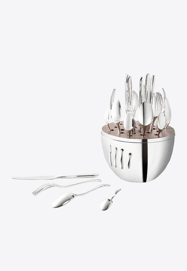 Christofle Mood Flatware Set with Chest - Set of 24 Silver B00065299