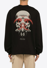 44 Label Group Fallout Pullover Sweatshirt Black B0030375FA141/N_44LAB-P298