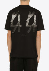 44 Label Group Gaffer Printed Crewneck T-shirt Black B0030376--FA141/O_44LAB-P399