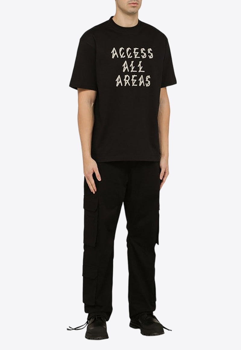 44 Label Group AAA Print Crewneck T-shirt Black B0030376--FA141/O_44LAB-P400
