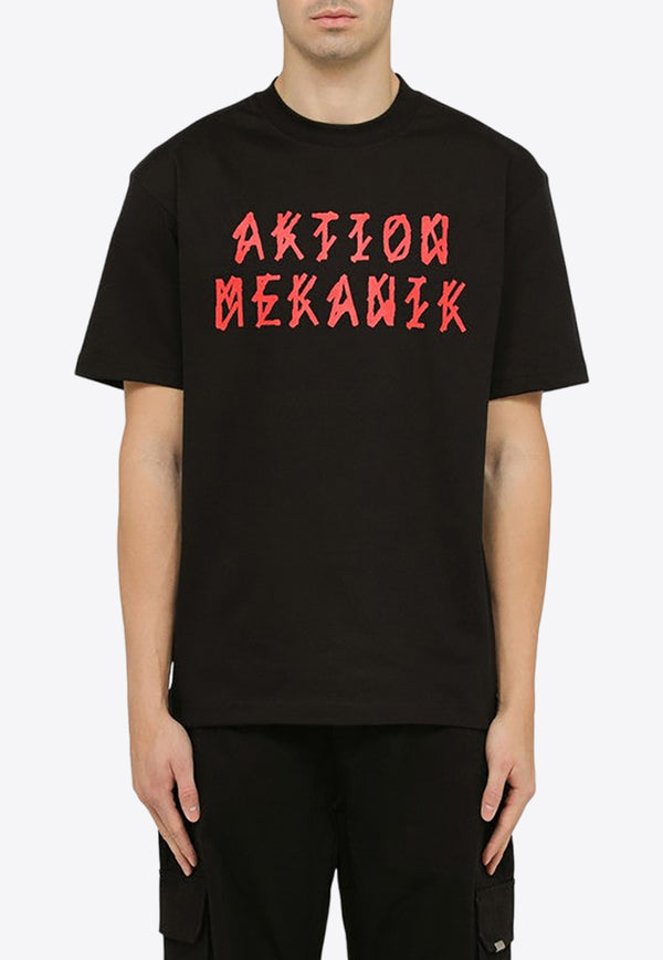 44 Label Group Fixmer Printed Crewneck T-shirt Black B0030376FA141/O_44LAB-P396