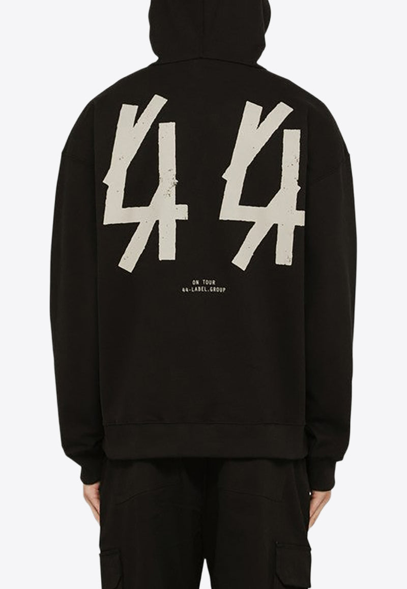 44 Label Group AAA Print Hooded Sweatshirt Black B0030413FA139/O_44LAB-P400