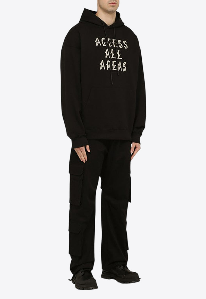44 Label Group AAA Print Hooded Sweatshirt Black B0030413FA139/O_44LAB-P400